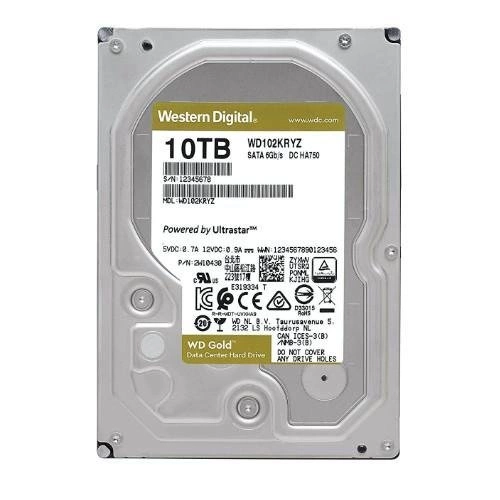 Disco rigido Western Digital GOLD 3.5'' HDD 8TB 7200RPM SATA 6Gb/s 256MB | WD8005FRYZ