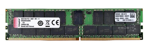 Memoria RAM 1x 32GB Kingston ECC REGISTERED DDR4 2Rx4 2400MHz PC4-19200 RDIMM | KSM24RD4/32MAI