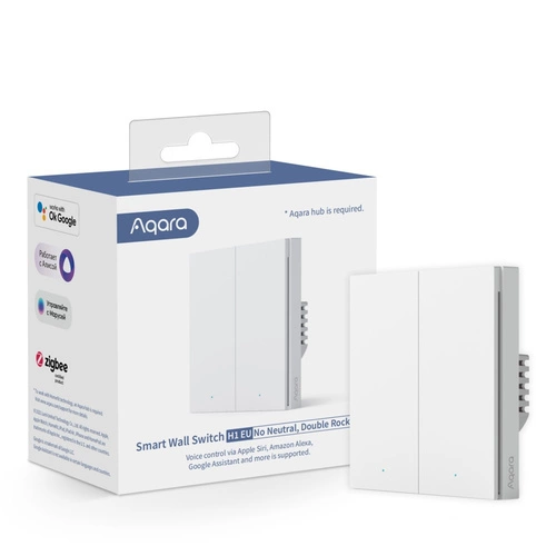 Interruttore intelligente Aqara Smart Wall Switch H1 EU (No Neutral) | WS-EUK02