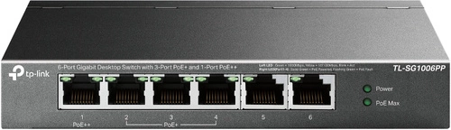 Interruttore TP-LINK TL-SG1006PP 6x 1Gb 64 W PoE+ / PoE++