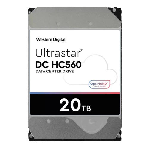 Disco rigido Western Digital Ultrastar DC HC560 3.5'' HDD 20TB 7200RPM SATA 6Gb/s 512MB | 0F38755 