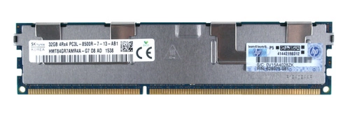 Memoria RAM 1x 32GB Hynix ECC REGISTERED DDR3 1066MHz PC3-8500 RDIMM | HMT84GR7AMR4A-G7