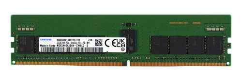 Memoria RAM 1x 32GB Samsung ECC REGISTERED DDR4 2Rx8 3200MHz PC4-25600 RDIMM | M393A4G43BB4-CWE