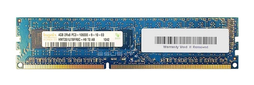 Memoria RAM 1x 4GB Hynix ECC UNBUFFERED DDR3 2Rx8 1333MHz PC3-10600 UDIMM | HMT351U7BFR8C-H9