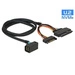 Delock Cavo SFF-8643 > U.2 SFF-8639 + SATA power connector 0.75m | 84822