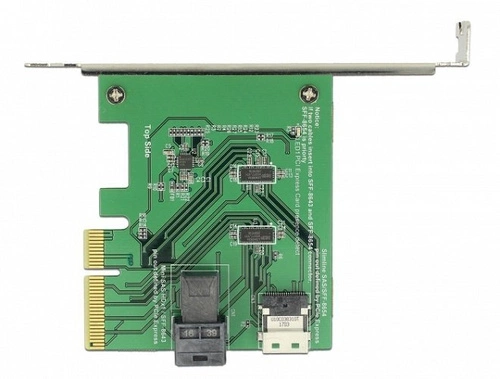 Delock Card PCI Express x4 U.2 NVMe do 1x SFF-8654 4i + 1x SFF-8643 | 89923