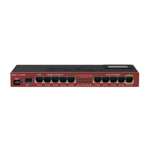 Router Mikrotik RB2011UiAS-IN 5x RJ-45 10/100 Mb/s 5x RJ-45 10/100/1000 Mb/s 1x SFP Port 