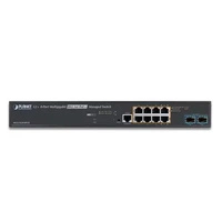 Interruttore Planet MGS-5220-8P2X 8x 1Gb 2x SFP+ 200 W PoE+