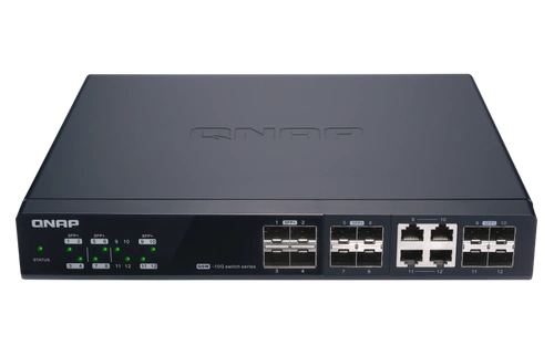 Interruttore QNAP QSW-M1204-4C 1x 1Gb 8x SFP+ 4x RJ-45/SFP+