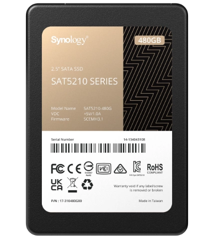 SAT5210 SSD dedicato a Synology NAS 480GB 2,5'' SATA 6Gb/s Nuovo | SAT5210-480GB