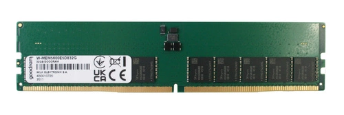 Memoria RAM 1x 32GB GoodRAM ECC UNBUFFERED DDR5 2Rx8 5600MHz PC5-44800 UDIMM | W-MEM5600E5D832G