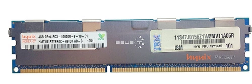Memoria RAM 1x 4GB Hynix ECC REGISTERED DDR3 1333MHz PC3-10600 RDIMM | HMT151R7TFR4C-H9