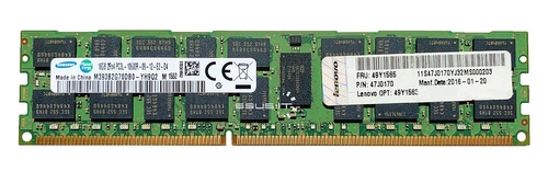 Memoria RAM 1x 16GB Samsung ECC REGISTERED DDR3 1333MHz PC3-10600 RDIMM | M393B2G70DB0-YH9