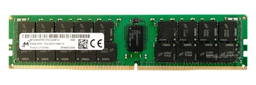 Memoria RAM 1x 64GB Micron ECC REGISTERED DDR4 2Rx4 2933MHz PC4-23400 RDIMM | MTA36ASF8G72PZ-2G9