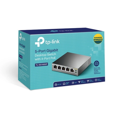 Interruttore TP-LINK TL-SG1005P 5x 1Gb 65 W PoE+