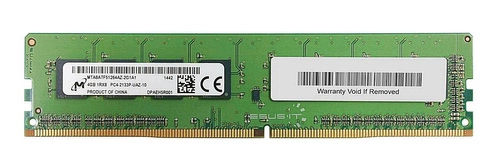 Memoria RAM 1x 4GB Micron NON-ECC UNBUFFERED DDR4 2133MHz PC4-17000 UDIMM | MTA8ATF51264AZ-2G1