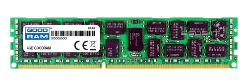 Memoria RAM 1x 4GB GoodRAM ECC REGISTERED DDR3 2Rx8 1333MHz PC3-10600 RDIMM | W-MEM1333R3D84G