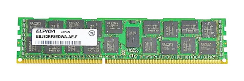 Memoria RAM 1x 8GB ELPIDA ECC REGISTERED DDR3 1066MHz PC3-8500 RDIMM | EBJ82RF8EDWA-AE-F