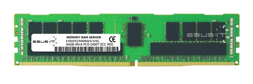 Memoria RAM 1x 64GB ESUS IT ECC REGISTERED DDR4 4Rx4 2400MHz PC4-19200 RDIMM | ESUD42400RQ4/64G