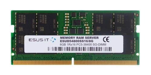 Memoria RAM 1x 8 GB ESUS IT SO-DIMM DDR5 4800MHz PC5-38400 | ESUD54800SS16/8G