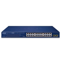 Interruttore Planet GSW-2620HP 24x 1Gb 2x SFP 240 W PoE+