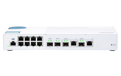 Interruttore QNAP QSW-M408-2C 8x 1Gb 2x SFP+ 2x RJ-45/SFP+