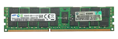 Memoria RAM 1x 16GB Samsung ECC REGISTERED DDR3 2Rx4 1600MHz PC3-12800 RDIMM | M393B2G70BH0-CK0