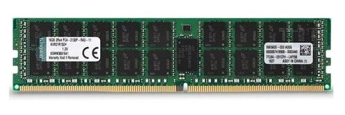 Memoria RAM 1x 16GB Kingston ECC REGISTERED DDR4 2133MHz PC4-17000 RDIMM | KVR21R15D4/16
