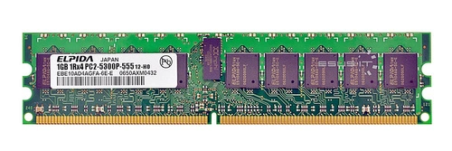 Memoria RAM 1x 1GB Samsung ECC REGISTERED DDR2 667MHz PC2-5300 RDIMM | EBE10AD4AGFA-6E-E