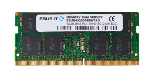 Memoria RAM 1x 32GB ESUS IT nix DDR4 2Rx8 3200MHz PC4-25600 SO-DIMM ECC  | ESUD43200SED8/32G