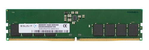 Memoria RAM 1x 16 GB ESUS IT ECC UNBUFFERED DDR5 1Rx8 4800MHz PC5-38400 UDIMM | ESUD54800ES8/16G