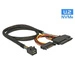 Delock Cavo SFF-8643 male > U.2 SFF-8639 female + SATA power connector 0.5m | 84819