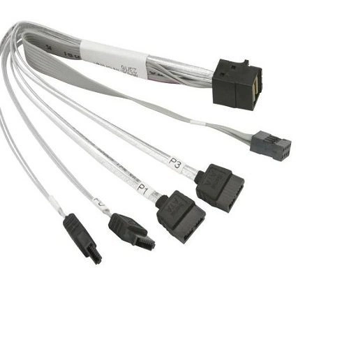 Supermicro Cavo Mini SAS HD to 4 SATA, 0.2m | CBL-SAST-0664