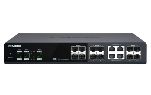 Interruttore QNAP QSW-M1204-4C 1x 1Gb 8x SFP+ 4x RJ-45/SFP+