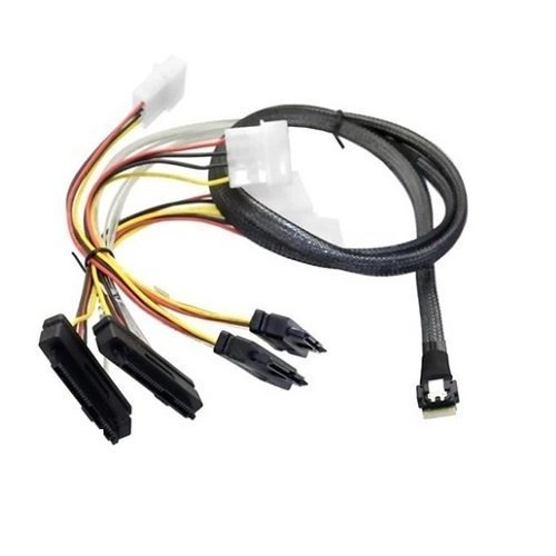 Cavo Broadcom 05-60005-00 1xSFF-8654 -2xSFF-8639 (U.2) - U.2 Enabled Cavos