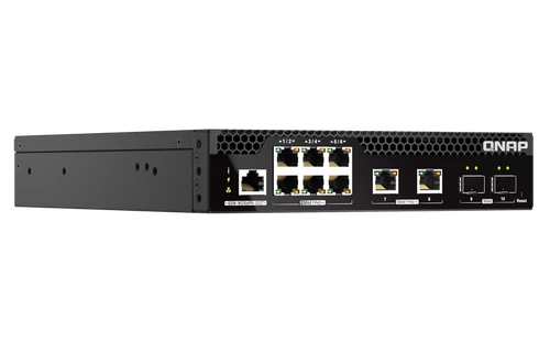 Interruttore QNAP QSW-M2106PR-2S2T 6x 2.5Gb | 2x 10Gb 2x SFP+ 310 W PoE+/PoE++