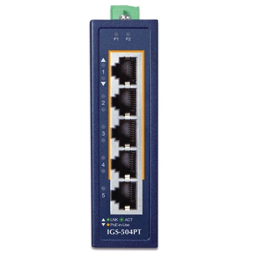 Interruttore Planet IGS-504PT 5x 1Gb 120 W PoE+