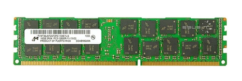 Memoria RAM 1x 16GB Micron ECC REGISTERED DDR3 1600MHz PC3-12800 RDIMM | MT36JSF2G72PZ-1G6