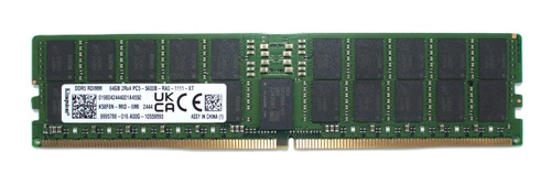 Memoria RAM 1x 64GB Kingston ECC REGISTERED DDR5 2Rx8 5600MHz PC5-44800 RDIMM | KSM56R46BD4PMI-64HAI