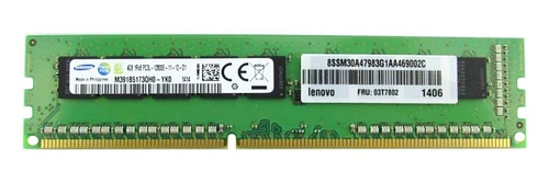 Memoria RAM 1x 4GB Samsung ECC UNBUFFERED DDR3 1600MHz PC3-12800 UDIMM | M391B5173QH0-YK0