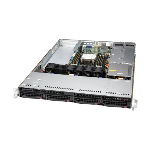 Piattaforma server Supermicro 1U 510P-WT SYS-510P-WT Intel x 1 DDR4 x 8 4 x 3.5" SATA/SAS/NVME PSU 1