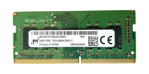 Memoria RAM 1x 8GB Micron SO-DIMM DDR4 2666MHz PC4-21300 | MTA8ATF1G64HZ-2G6