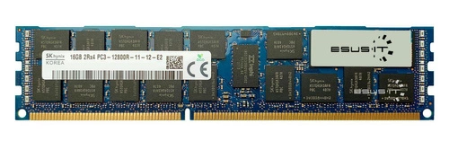 Memoria RAM 1x 16GB Hynix ECC REGISTERED DDR3 2Rx4 1600MHz PC3-12800 RDIMM | HMT42GR7DFR4A-PB