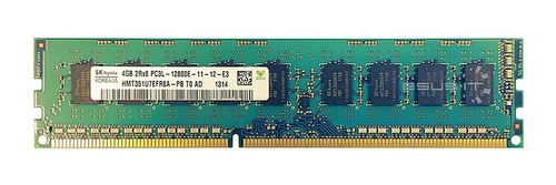 Memoria RAM 1x 4GB Hynix ECC UNBUFFERED DDR3 2Rx8 1600MHz PC3-12800 UDIMM | HMT351U7EFR8A-PB