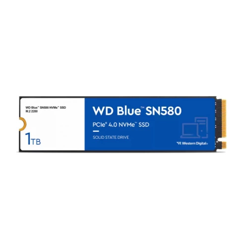 SSD disco Western Digital WD Blue SN580 1TB M.2 2280 NVMe PCIe TLC | WDS100T3B0E