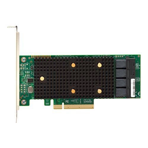 HBA BROADCOM 05-50008-00 4 Mini-SAS SFF8643 SAS/SATA/NVMe 12Gb/s nuovo 3 anni