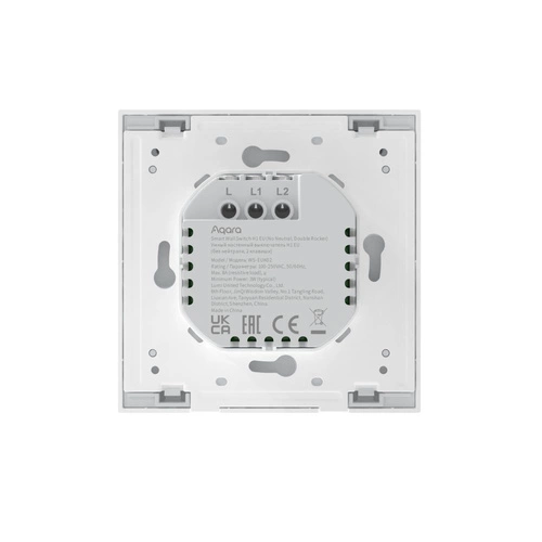 Interruttore intelligente Aqara Smart Wall Switch H1 EU (No Neutral) | WS-EUK02