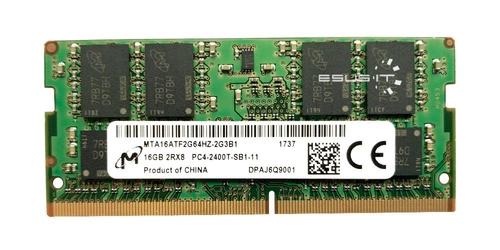 Memoria RAM 1x 16GB Micron SO-DIMM DDR4 2400MHz PC4-19200 | MTA16ATF2G64HZ-2G3