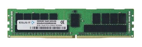 Memoria RAM 1x 8GB ESUS IT ECC REGISTERED DDR4 1Rx8 3200MHz PC4-25600 RDIMM | ESUD43200RS8/8G