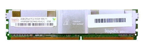 Memoria RAM 1x 2GB Hynix FULLY BUFFERED DDR2 667MHz PC2-5300 FBDIMM | HYMP525F72CP4N3-Y5